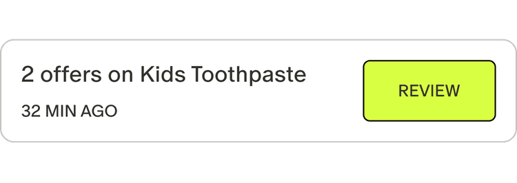 Place offers on products for your business